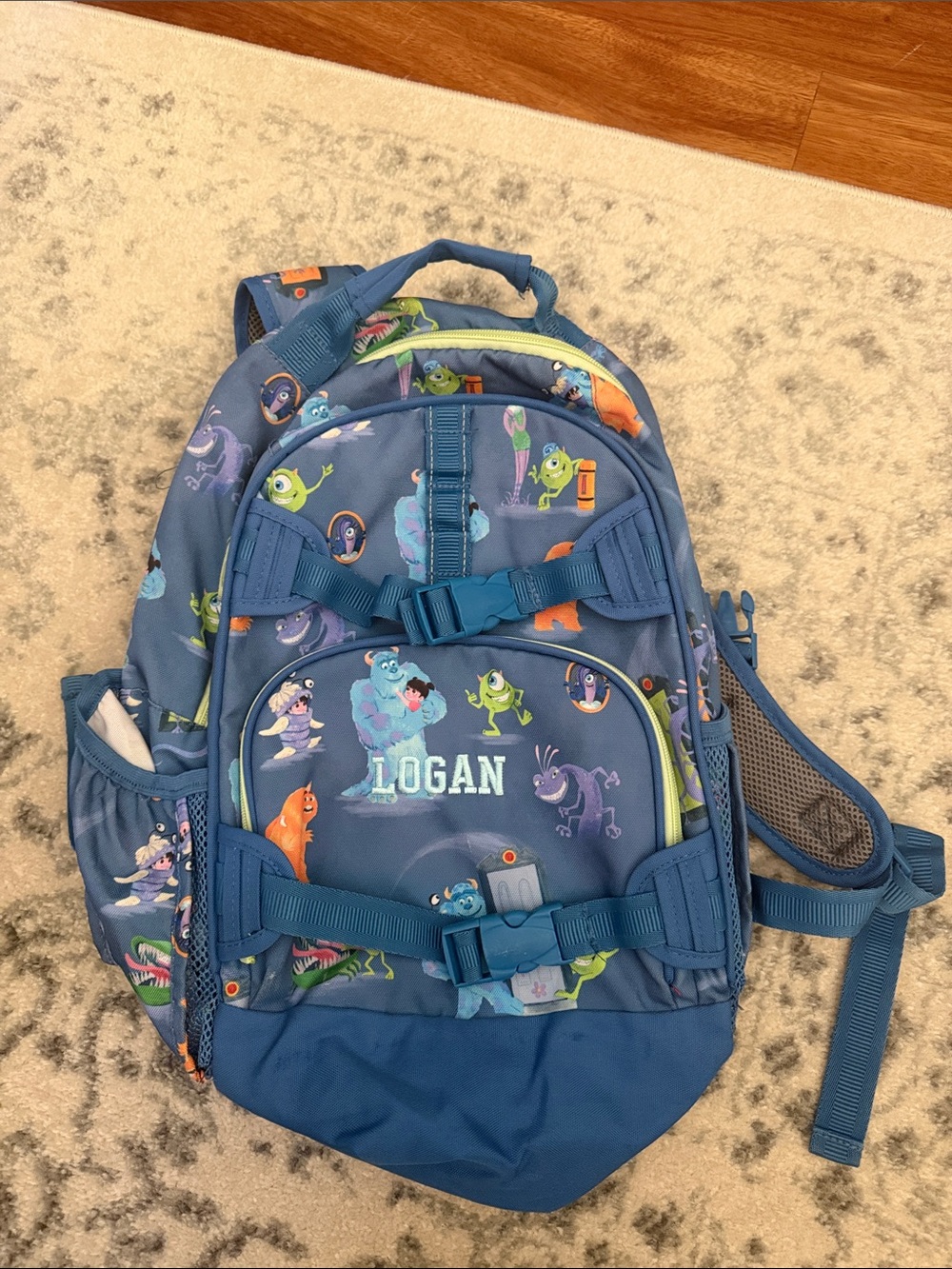Pottery barn, Kids -Personalized Kids Blue Monsters Inc “Logan”